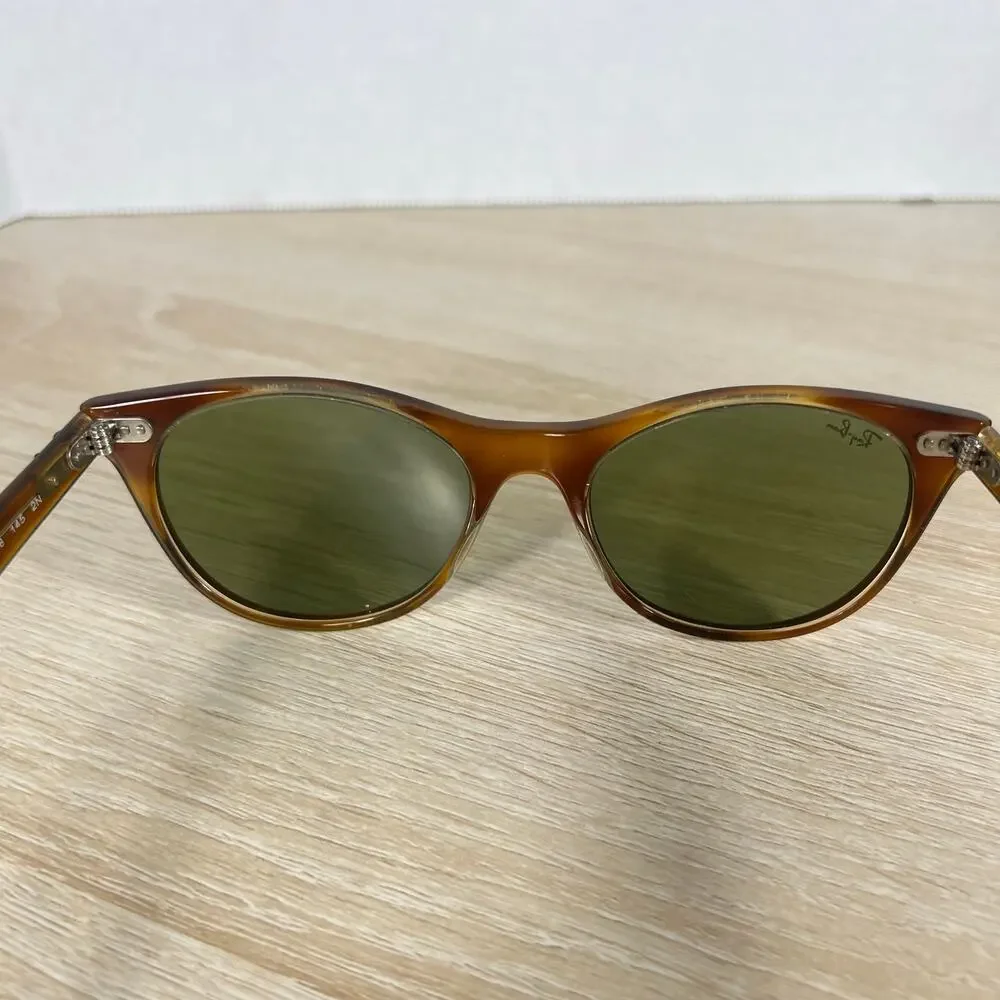 Ray-Ban RB2185 1293/1E Sunglasses Green Tint READ DESC Havana Brown 52-18-145